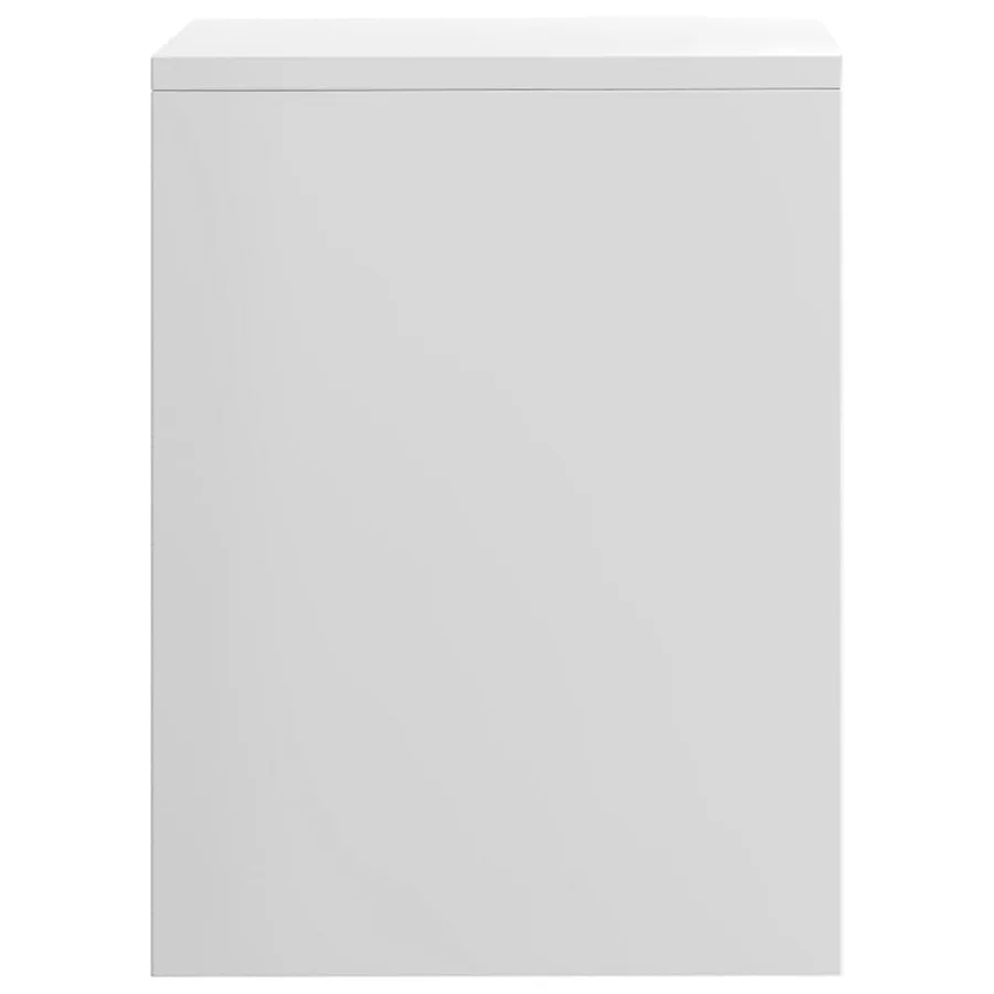 Tables de chevet 2pcs Blanc brillant 40x30x40cm bois ingénierie - 6