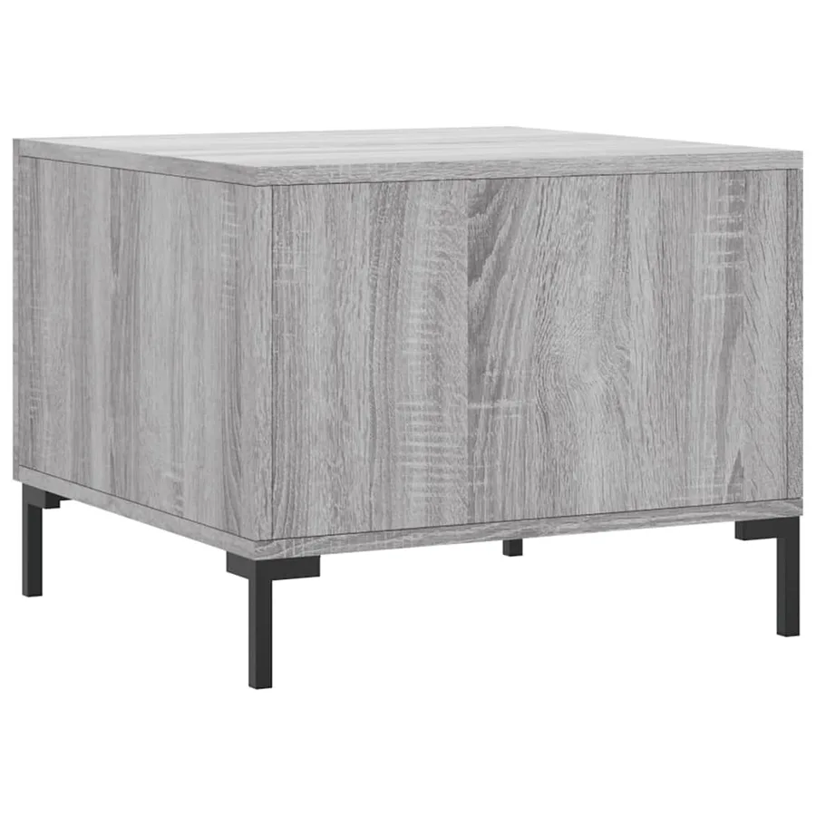 Tables basses 2 pcs sonoma gris 50x50x40 cm bois d'ingénierie - 9
