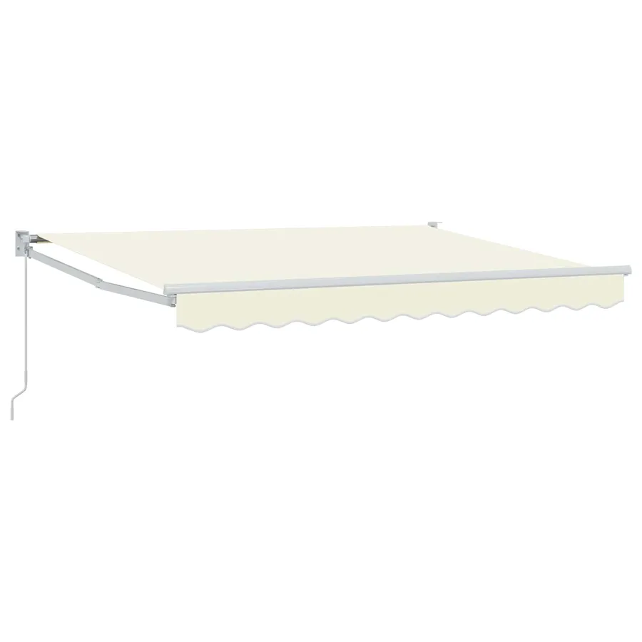 Auvent rétractable Crème 3 x 2 m 100% Polyester et Aluminium - 2