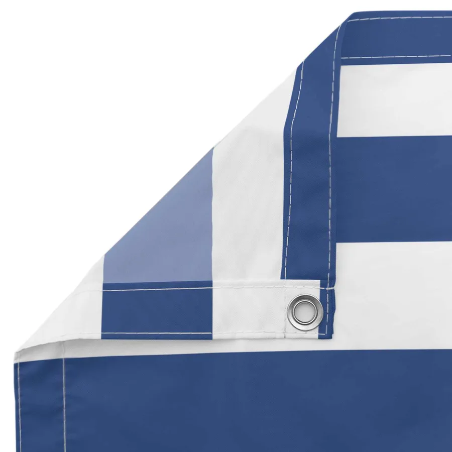 Écran de balcon Bleu et Blanc 100 x 400 cm Tissu Oxford - 5