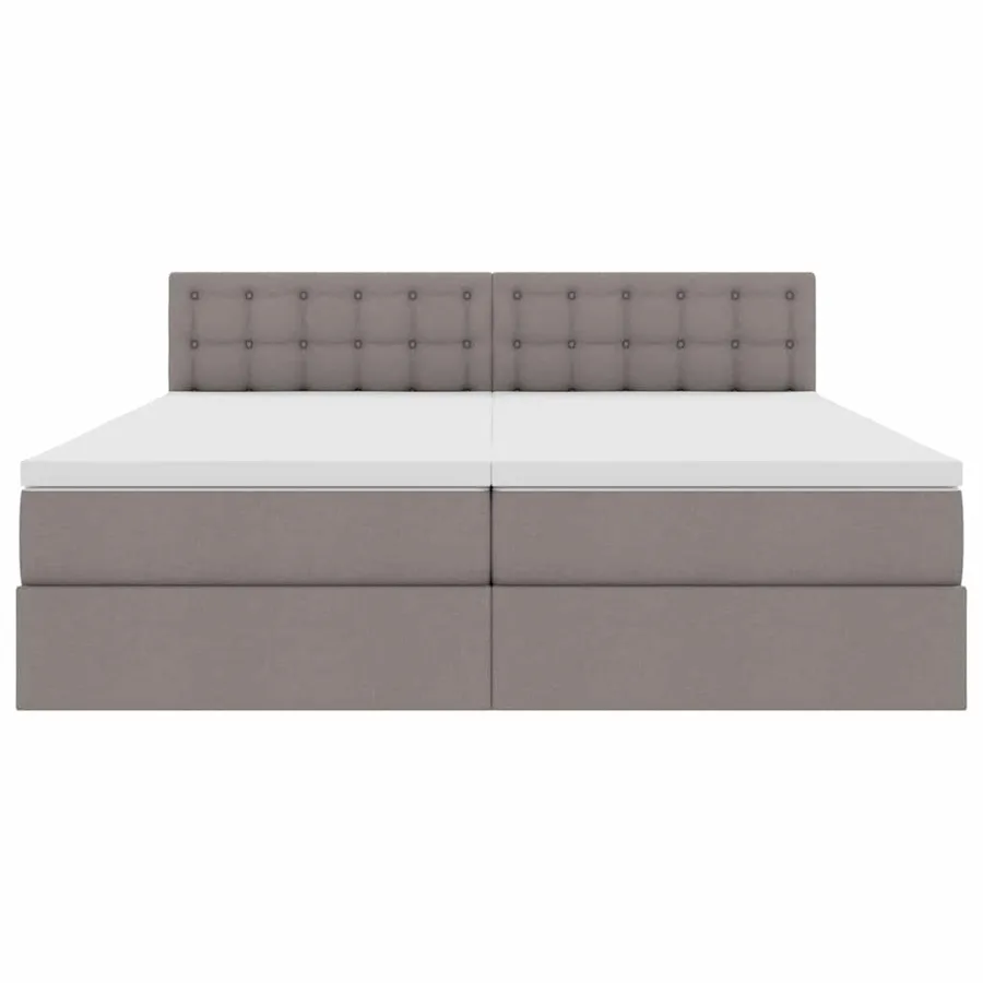 Lit de Rangement Taupe 180 x 200 cm Cuir synthétique - 10