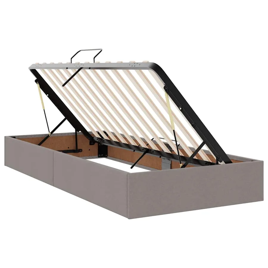 Lit de Rangement Taupe 180 x 200 cm Cuir synthétique - 6