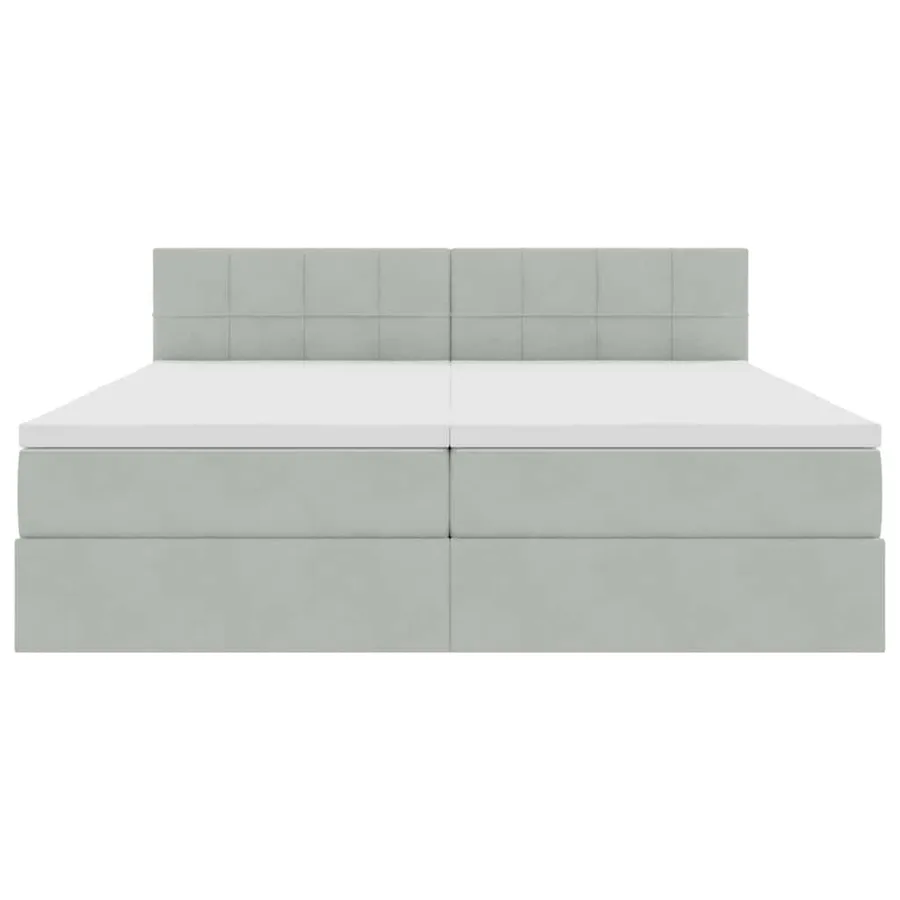 Lit de Rangement avec matelas Gris clair 90 x 200 cm - 10