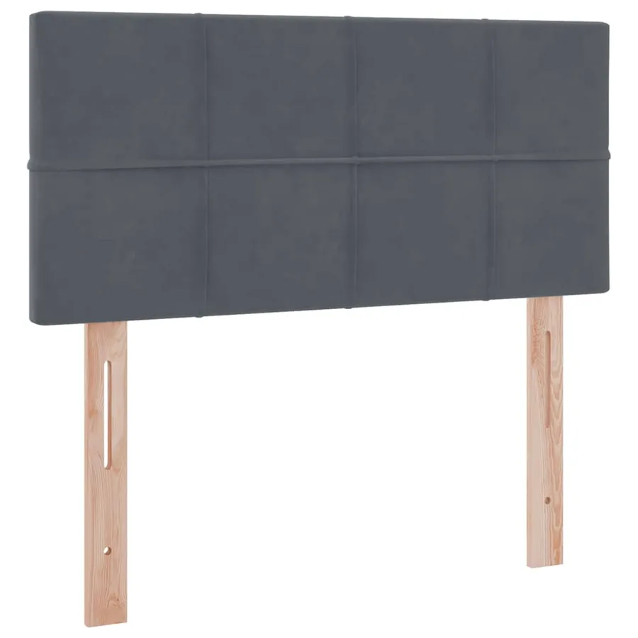 Lit de rangement LED avec matelas Gris foncé 90 x 190 cm - 10
