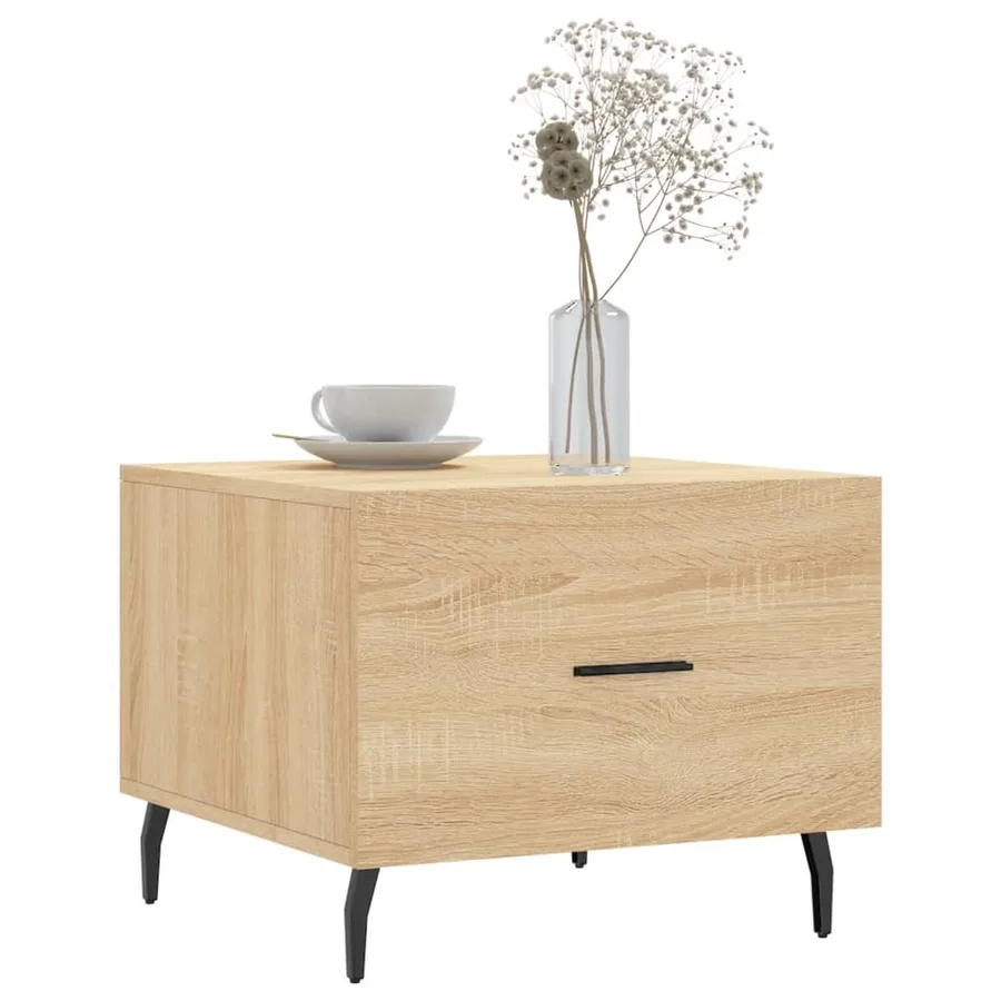Tables basses 2 pcs chêne sonoma 50x50x40 cm bois d'ingénierie - 3