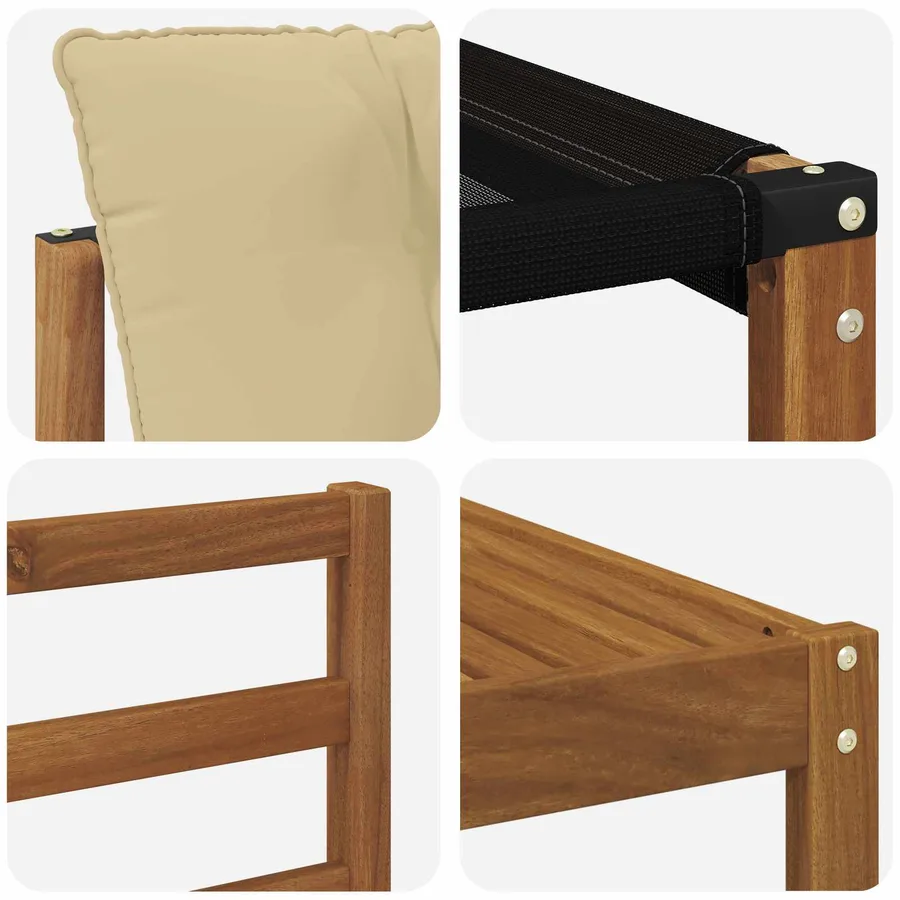 Ensemble de canapés d'extérieur 7 pcs Naturel et Beige - 9