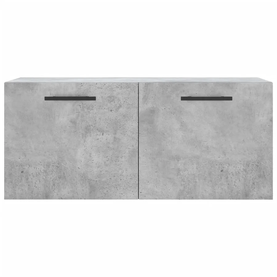 Armoire murale gris béton 80x36,5x35 cm bois d'ingénierie - 5