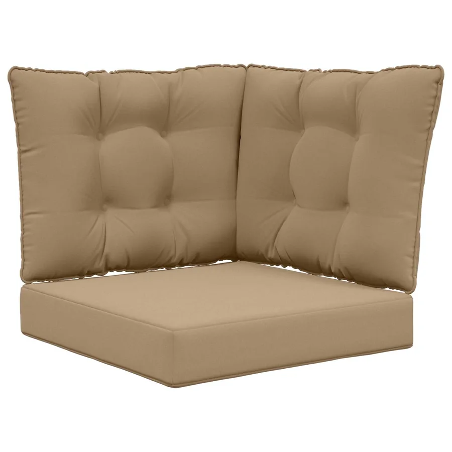 Coussin de canapé d'extérieur Polyester Taupe 60 x 40 x 10 cm - 2
