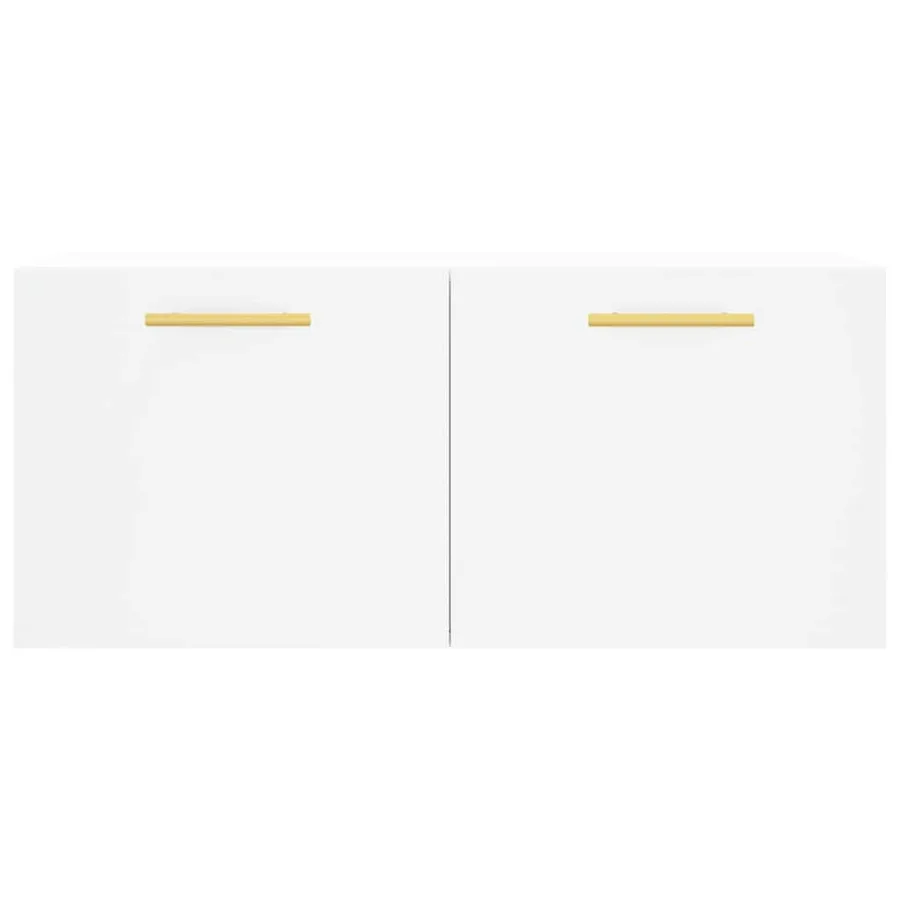 Armoire murale blanc 80x36,5x35 cm bois d'ingénierie - 5