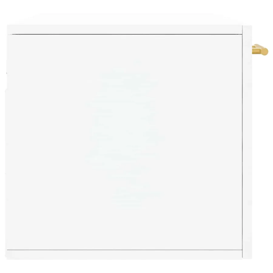 Armoire murale blanc 80x36,5x35 cm bois d'ingénierie - 7