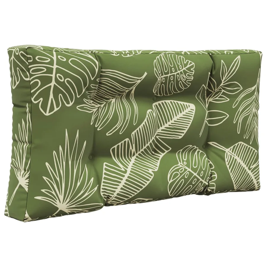 Coussin de canapé d'extérieur 2 pcs Modèle feuille Polyester - 5