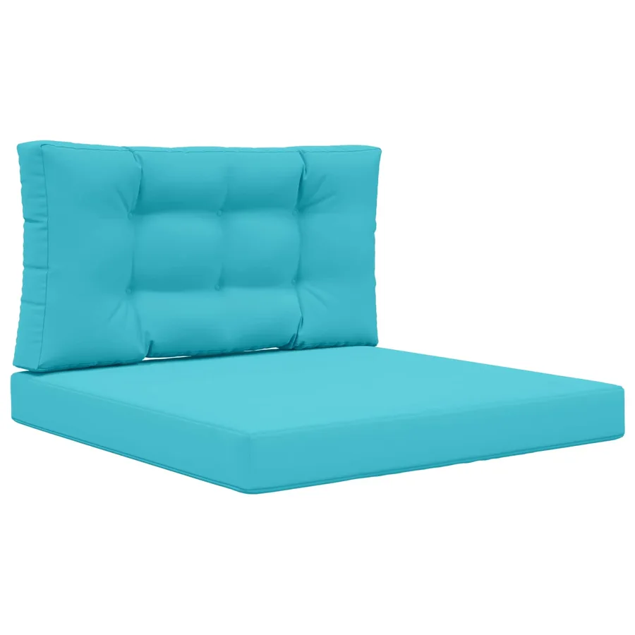 Coussin de canapé d'extérieur 2 pcs Turquoise Polyester - 2