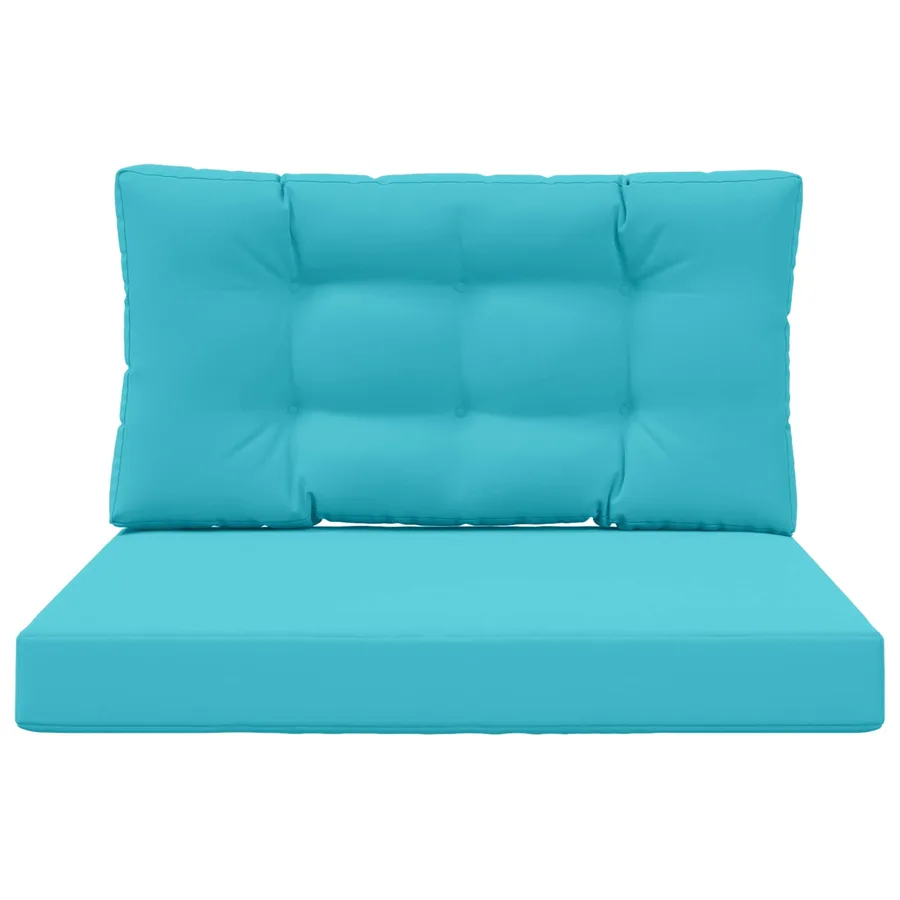 Coussin de canapé d'extérieur 2 pcs Turquoise Polyester - 6
