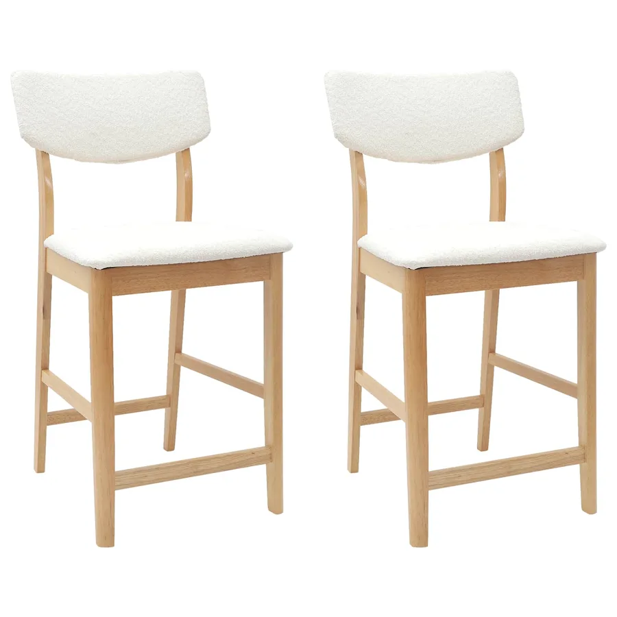 Chaises de salle à manger 2 pcs Naturel 48 x 49 x 95 cm - 2
