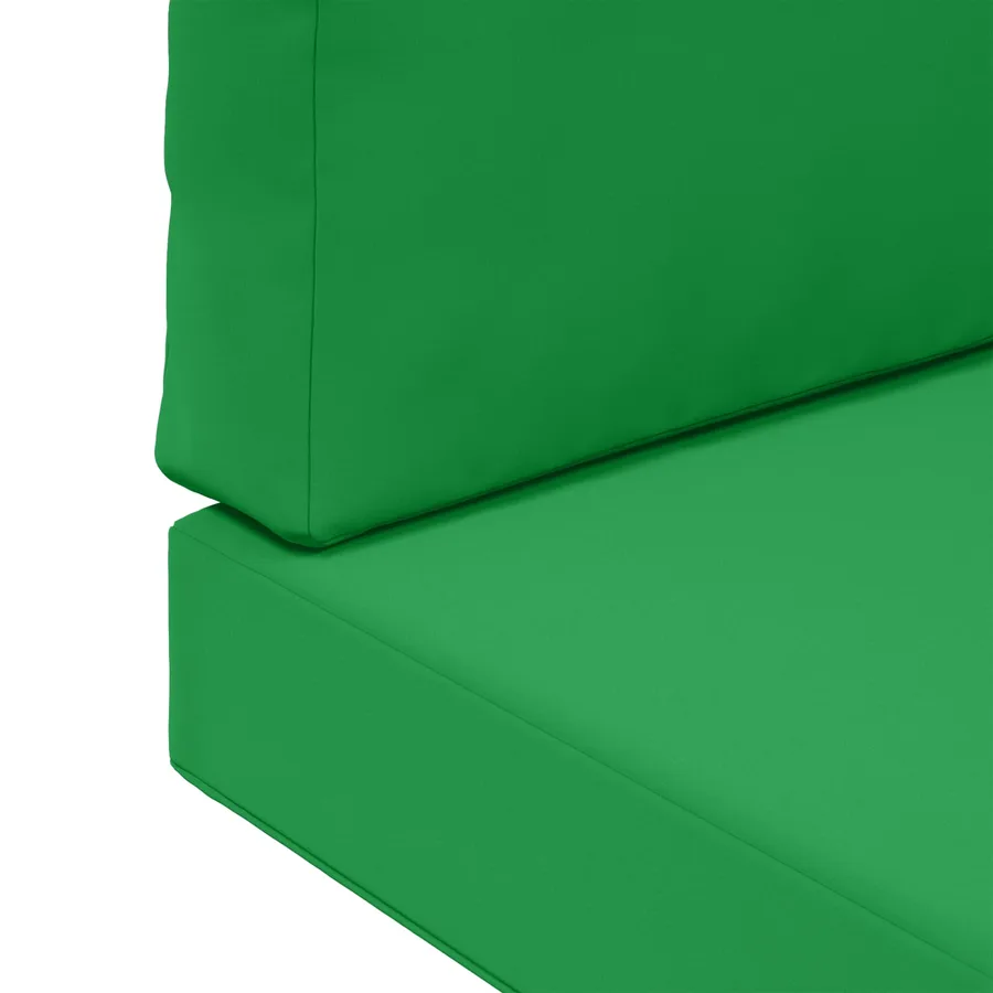 Coussin de canapé d'extérieur 2 pcs Vert Polyester - 9