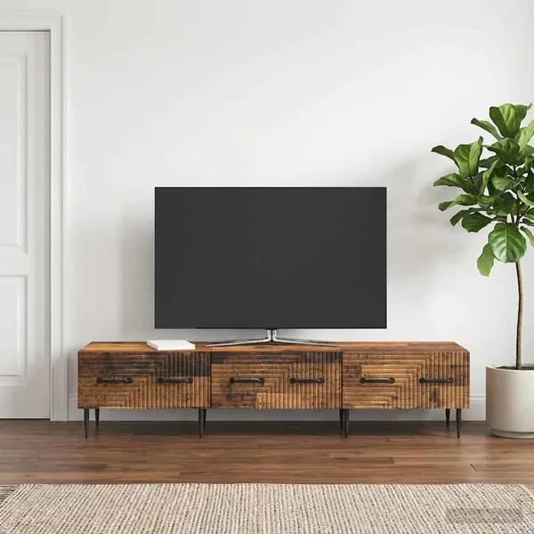 Meuble TV Bois ancien 147 x 34,5 x 30 cm Bois d'ingénierie