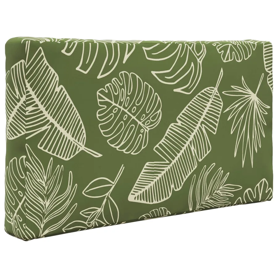 Coussin de canapé d'extérieur 2 pcs Modèle feuille Polyester - 5
