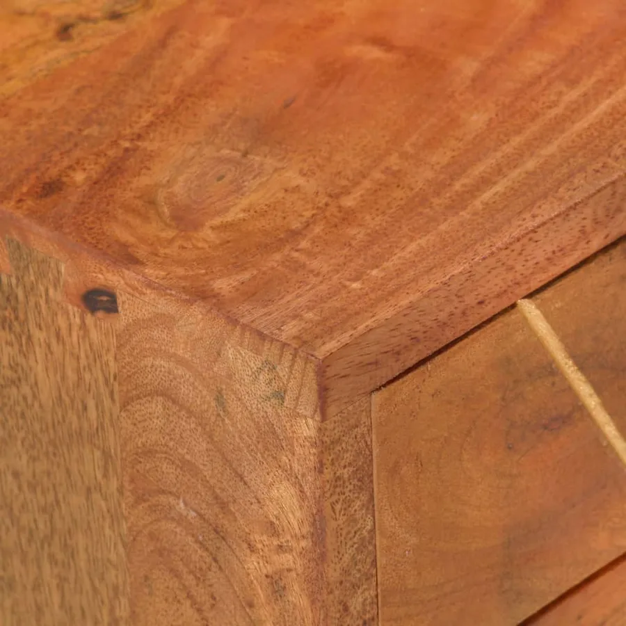 Table de chevet 43 x 30 x 58 cm Bois de manguier massif - 6