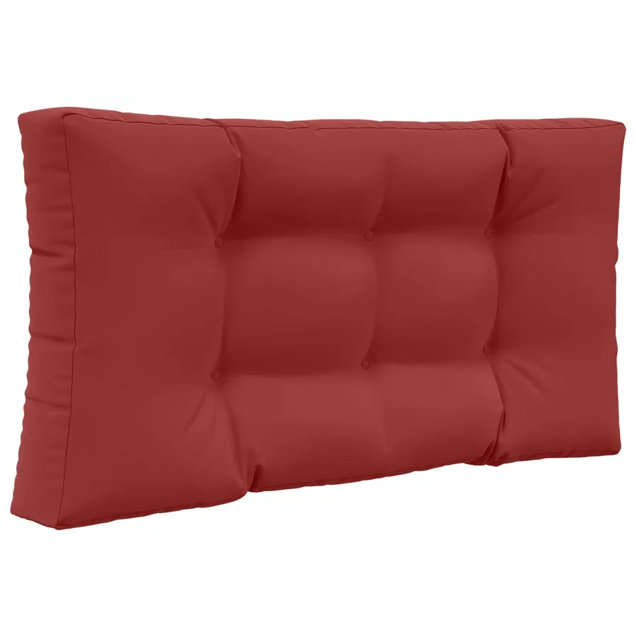 Coussin de canapé d'extérieur 2 pcs Bordeaux Polyester - 5