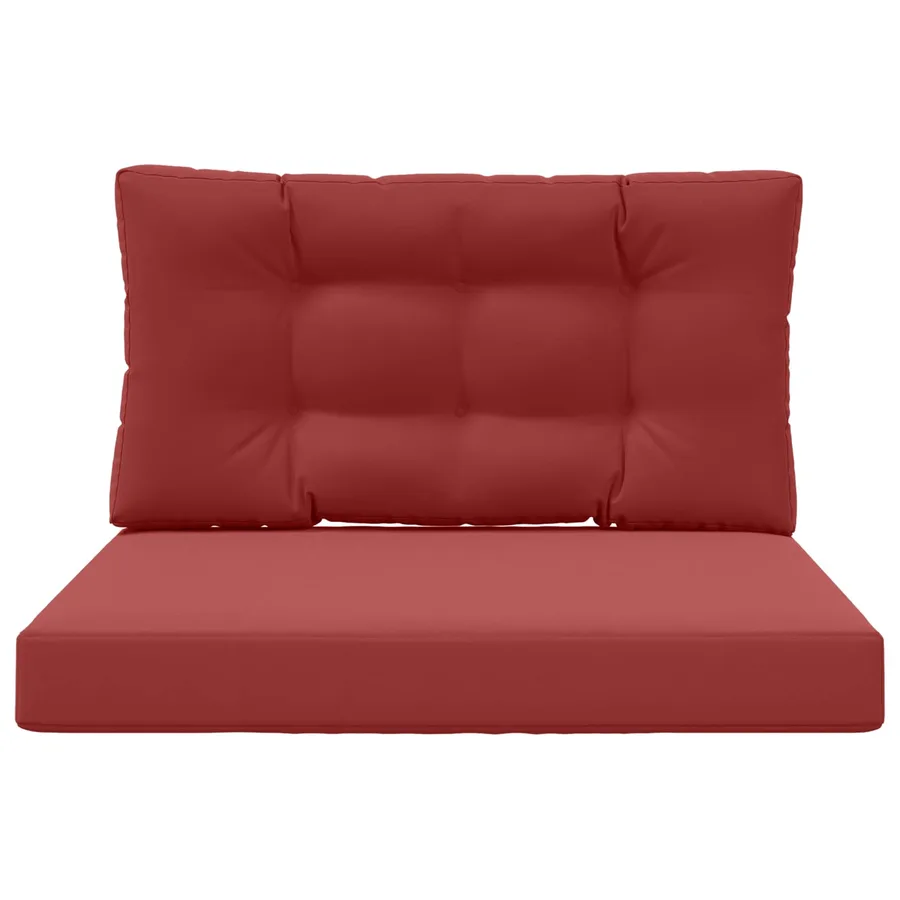 Coussin de canapé d'extérieur 2 pcs Bordeaux Polyester - 6