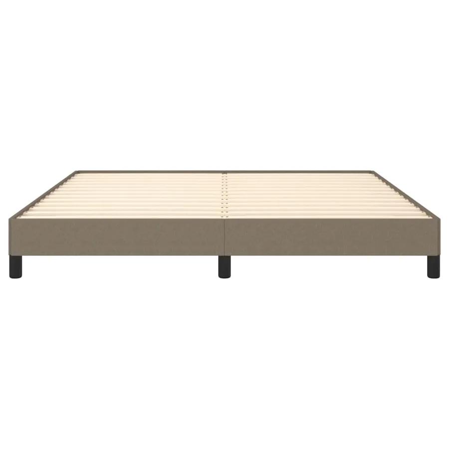 Cadre de lit sans matelas taupe 180x200 cm tissu - 5