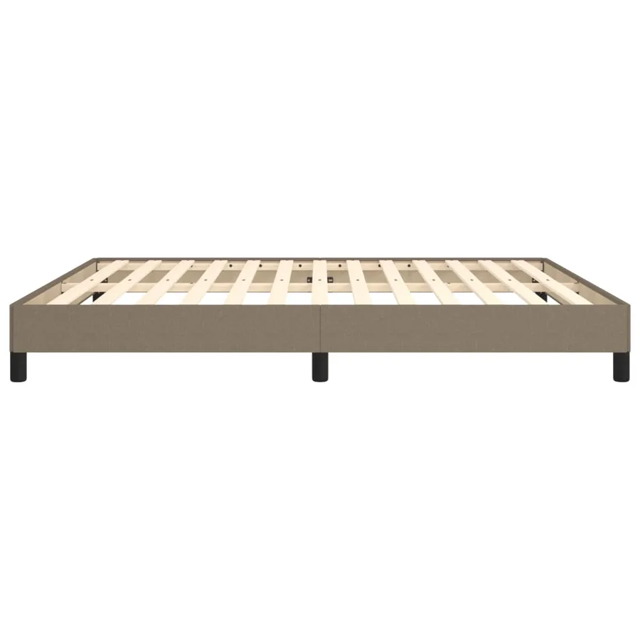 Cadre de lit sans matelas taupe 180x200 cm tissu - 6