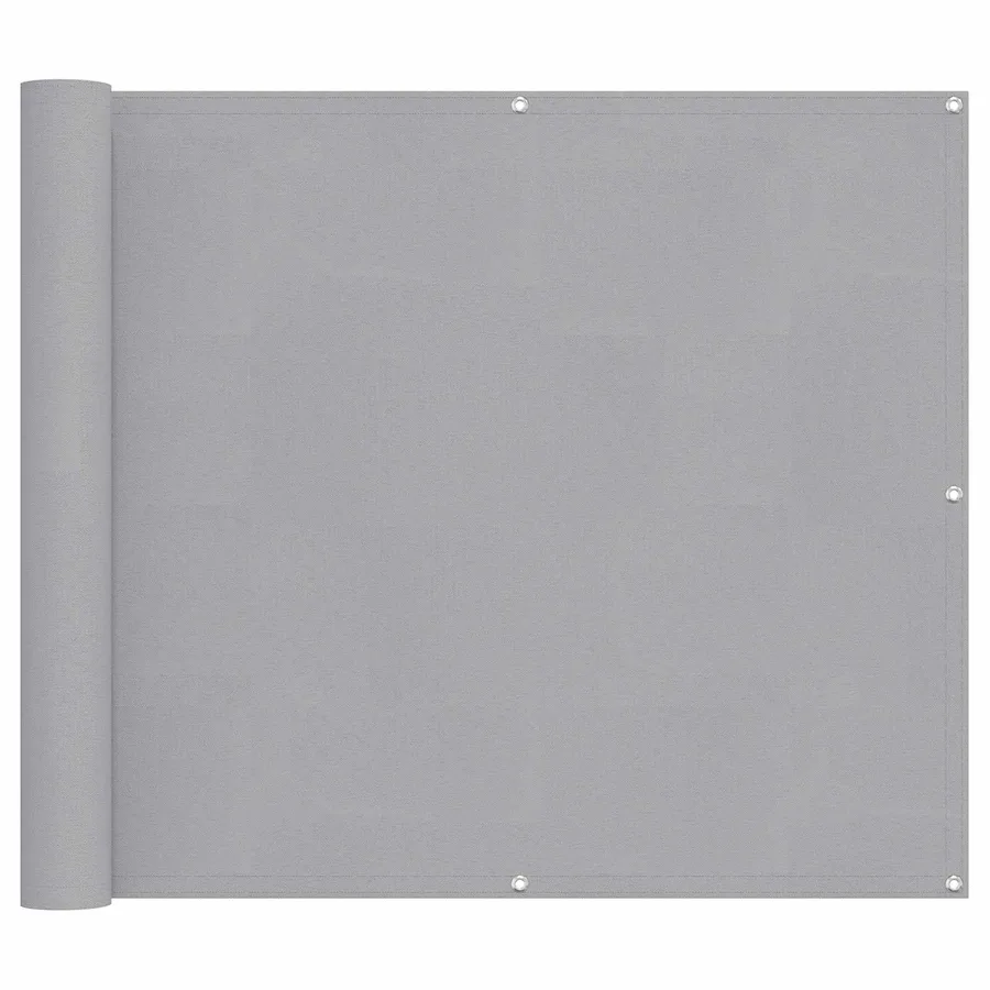 Écran de balcon Gris clair 100 x 300 cm Tissu Oxford - 2