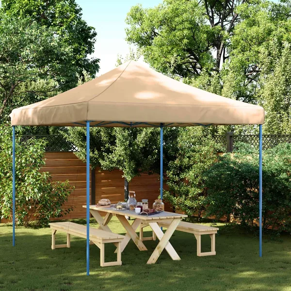 Tente de fête Beige 292 x 292 x 315 cm Tissu Oxford