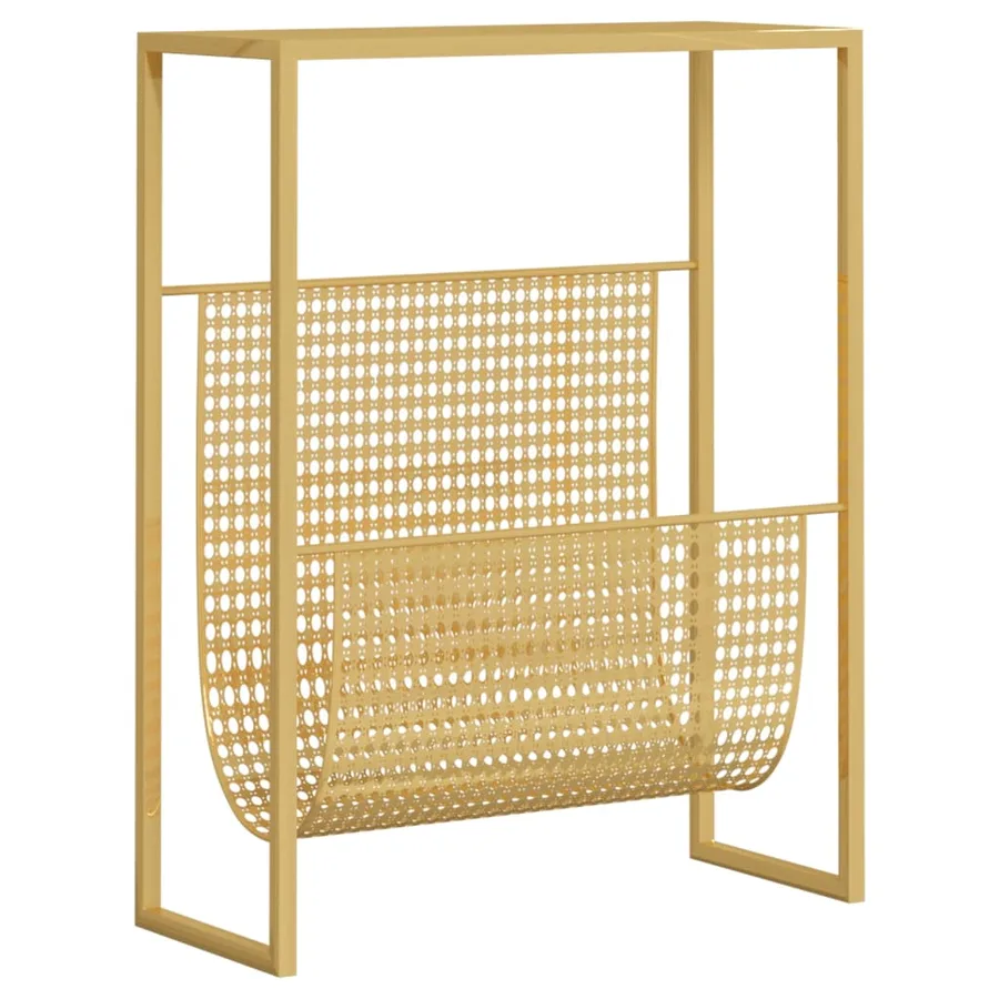 Porte-revue Doré 35x15x45 cm Acier - 2