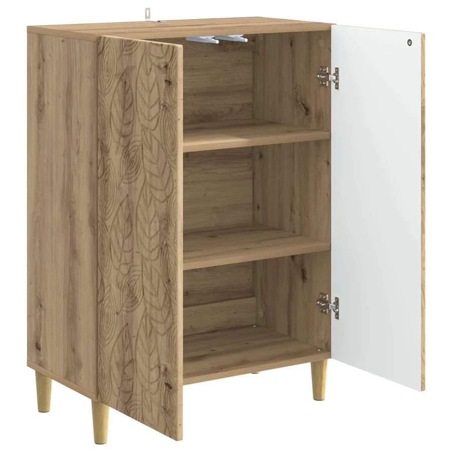 Buffet Chêne artisanal 66 x 34,5 x 90 cm Bois d'ingénierie - 4