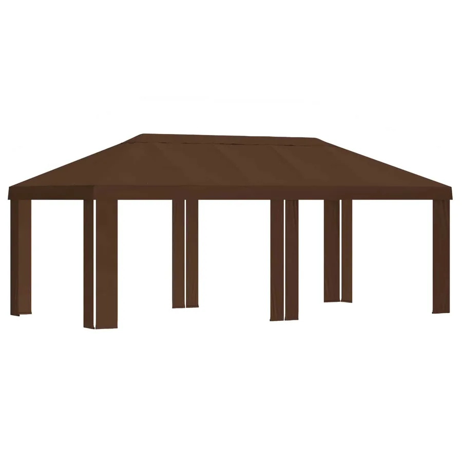 Housse de Gazebo 6 x 3 m Marron Polyester 190 gsm - 2