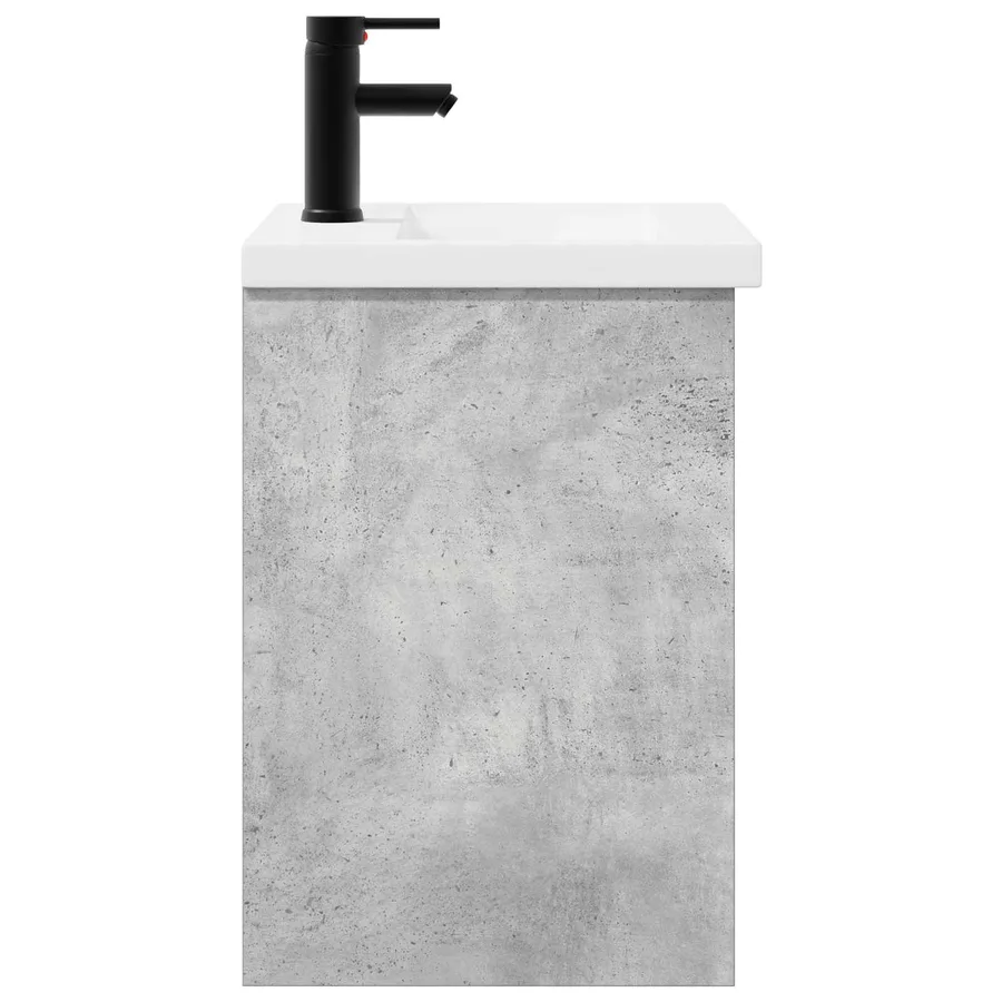 Meuble de salle de bain avec robinet Gris béton - 6