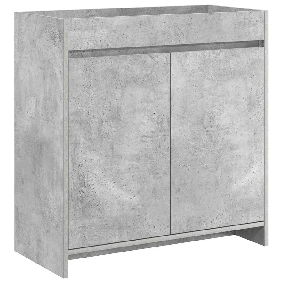 Meuble sous lavabo de salle de bain Gris béton - 2