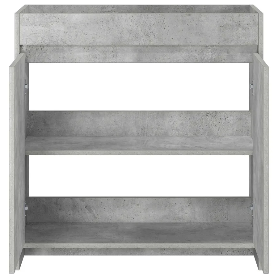 Meuble sous lavabo de salle de bain Gris béton - 4