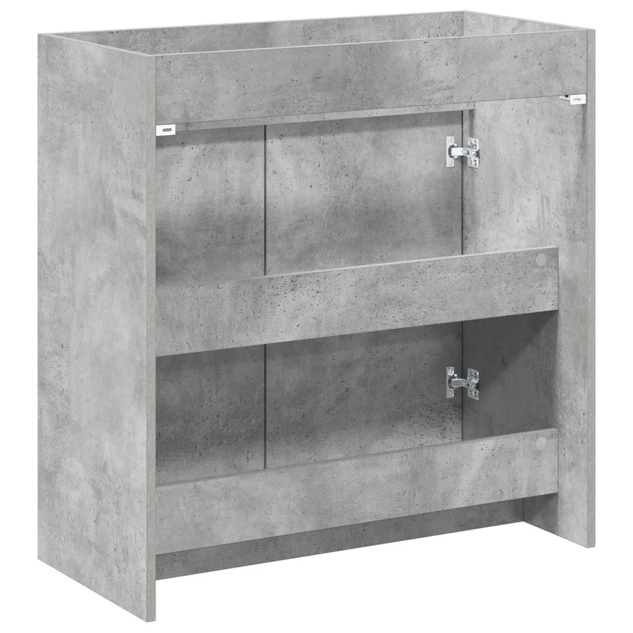Meuble sous lavabo de salle de bain Gris béton - 5