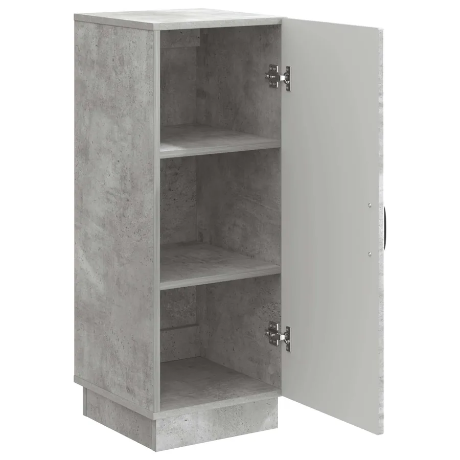Buffet Gris béton 33 x 34,5 x 87 cm Bois d'ingénierie - 5