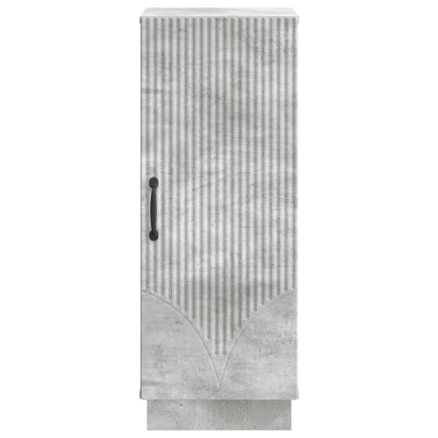 Buffet Gris béton 33 x 34,5 x 87 cm Bois d'ingénierie - 6