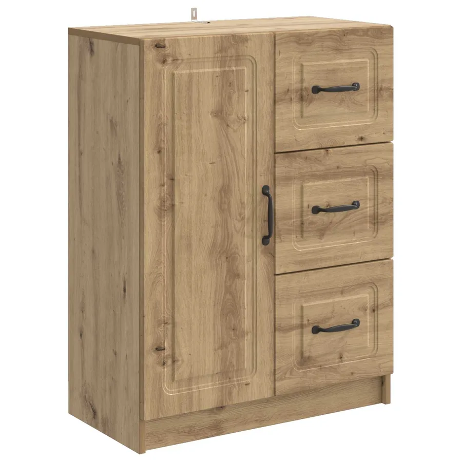 Buffet Chêne artisanal 66 x 34,5 x 87 cm Bois d'ingénierie - 2