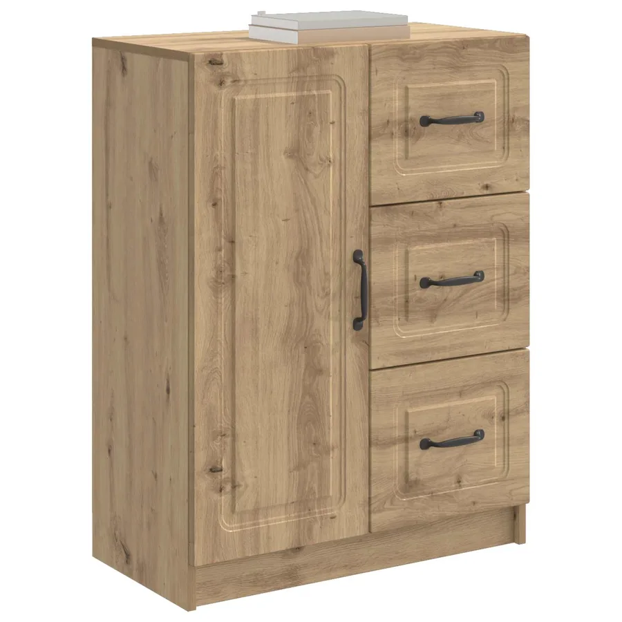 Buffet Chêne artisanal 66 x 34,5 x 87 cm Bois d'ingénierie - 3