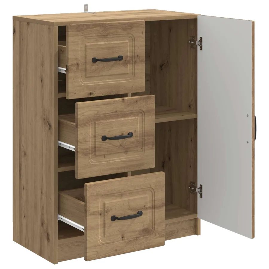 Buffet Chêne artisanal 66 x 34,5 x 87 cm Bois d'ingénierie - 5
