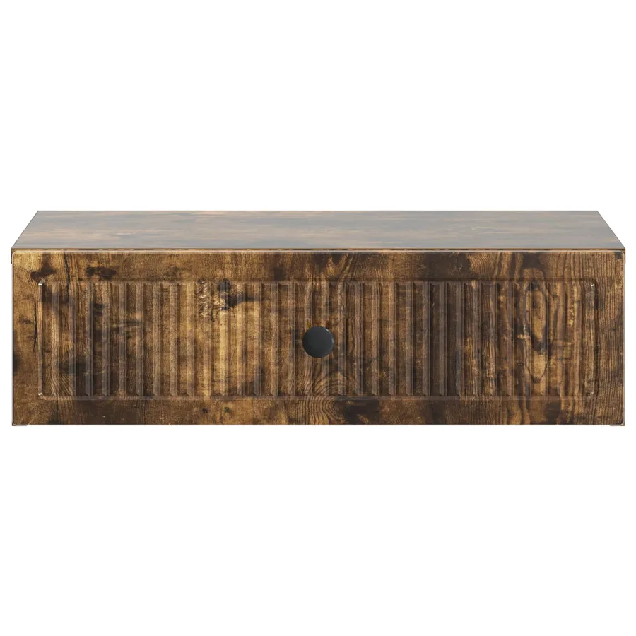 Table d'appoint murale Chêne fumé 59 x 34,5 x 17 cm - 5