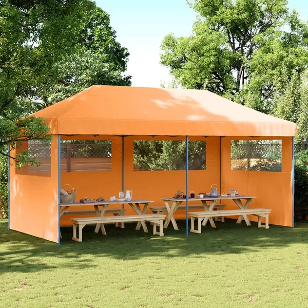 Tente de fête Orange 292 x 580 x 315 cm Tissu Oxford