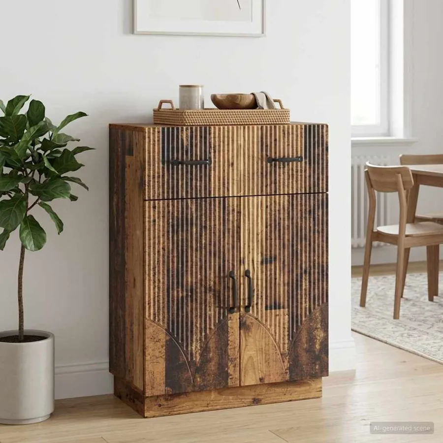 Buffet Bois ancien 66 x 34,5 x 87 cm Bois d'ingénierie - 4