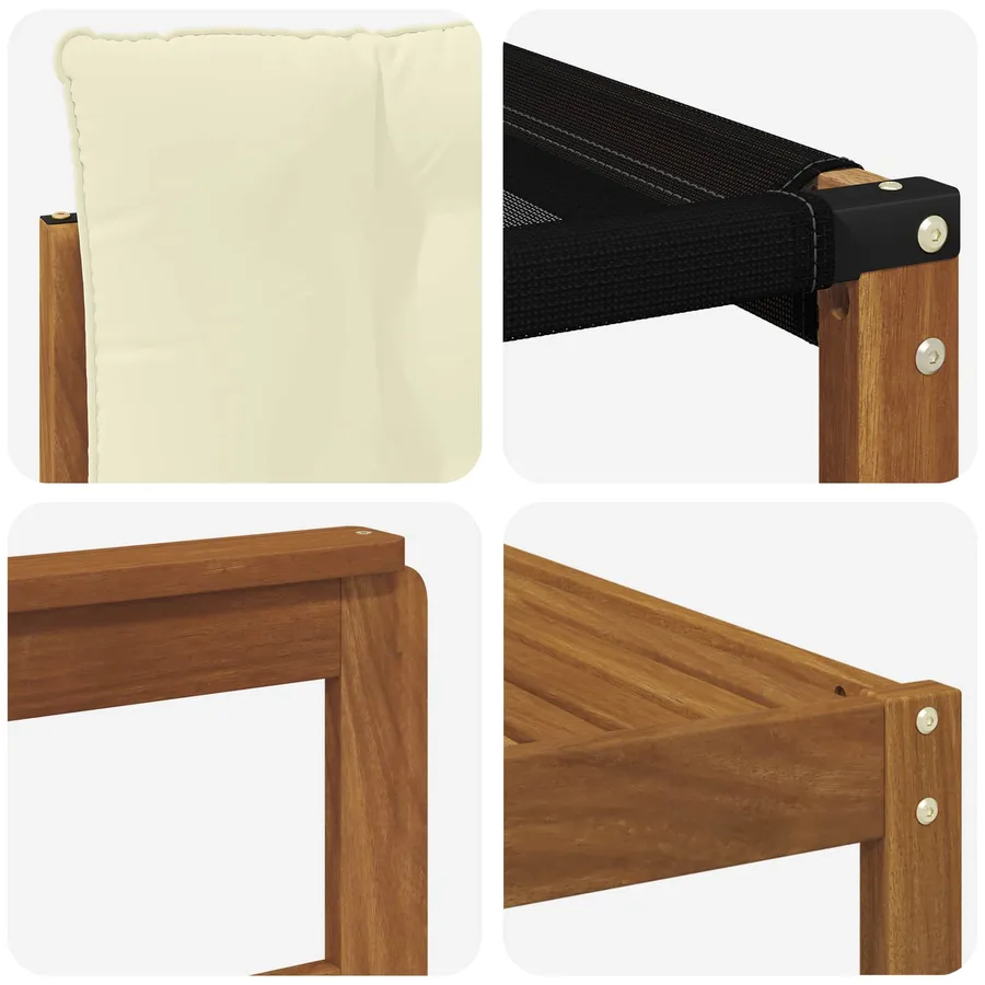 Ensemble de canapés d'extérieur 9 pcs Naturel et Crème - 9