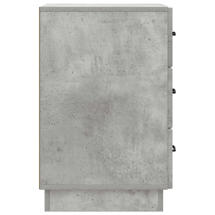 Cabinet de chevet avec tiroir Gris béton 43 x 41 x 63,5 cm - 6