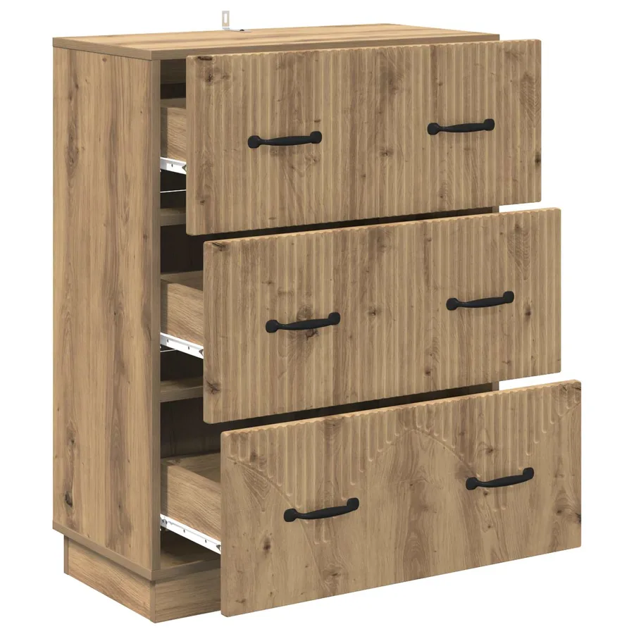 Armoire à tiroirs 66 x 34,5 x 87 cm Bois d'ingénierie - 5