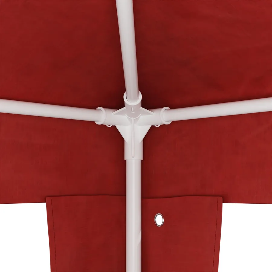 Tente de fête Rouge 600 x 300 x 255 cm PE et acier - 5