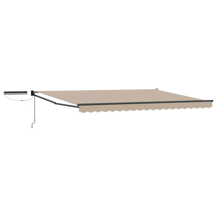 Auvent rétractable électrique Beige et Anthracite 4,5 × 3 m - 2