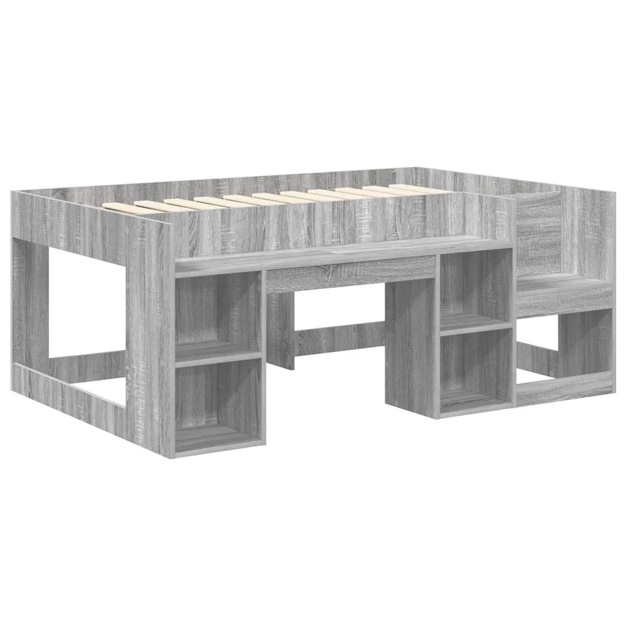 Cadre de lit pour enfants avec rangement Sonoma gris - 3