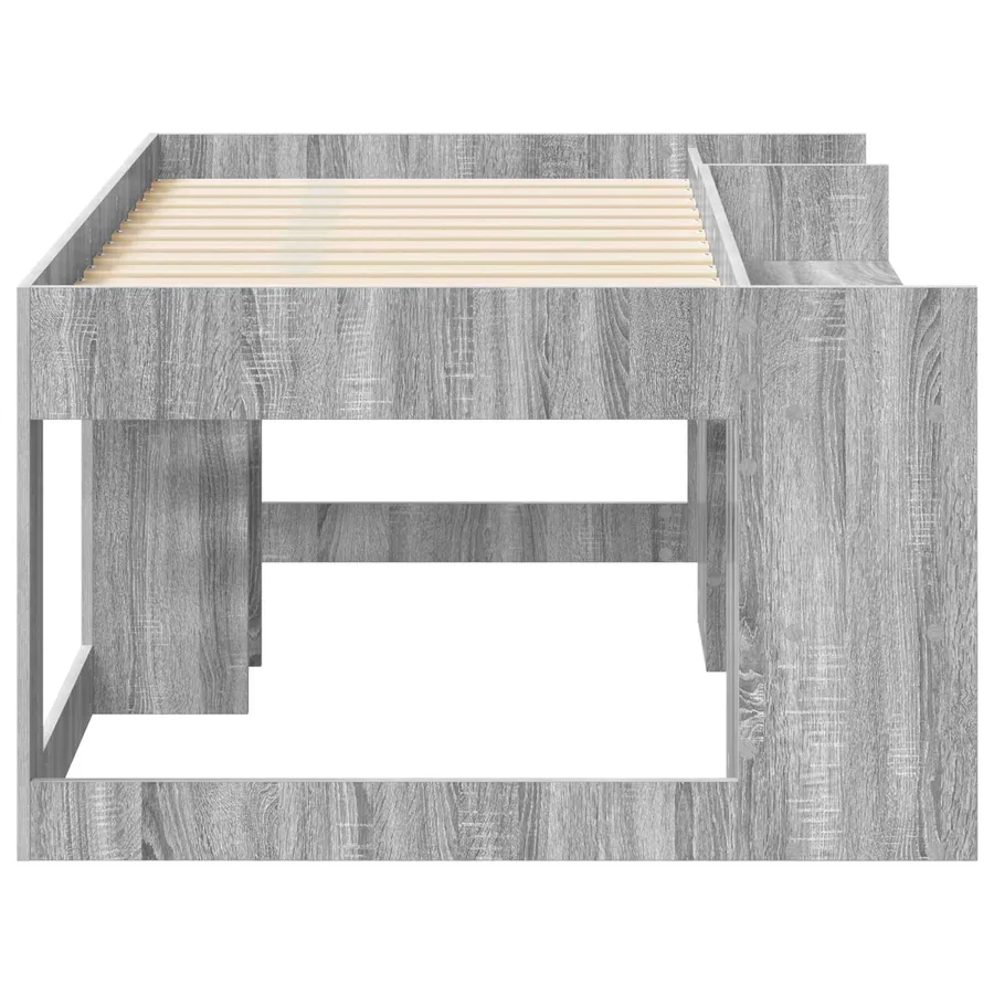 Cadre de lit pour enfants avec rangement Sonoma gris - 4